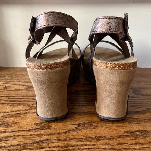 pierre Dumas Bronze Hester 5 Wedge - Size 10 - Picture 6 of 9